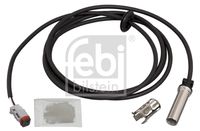 FEBI BILSTEIN 103945 - Referencia artículo par: 103764<br>Longitud [mm]: 5630<br>Número de conexiones: 2<br>Resistencia [Ohm]: 1150<br>Lado de montaje: Eje trasero, derecha<br>Longitud de cable [mm]: 5520<br>Peso [kg]: 0,189<br>Artículo complementario/Información complementaria: con grasa<br>Artículo complementario/Información complementaria: con casquillo<br>