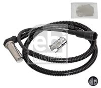 FEBI BILSTEIN 104543 - Longitud [mm]: 2760<br>Número de conexiones: 2<br>Resistencia [Ohm]: 1150<br>Lado de montaje: Eje trasero izquierda<br>Lado de montaje: Eje trasero, derecha<br>Longitud de cable [mm]: 2385<br>Peso [kg]: 0,223<br>Artículo complementario/Información complementaria: con casquillo<br>Artículo complementario/Información complementaria: con grasa<br>