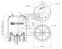 FEBI BILSTEIN 105869 - Fuelle, suspensión neumática