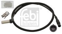 FEBI BILSTEIN 106387 - Longitud [mm]: 2730<br>Número de conexiones: 2<br>Resistencia [Ohm]: 1150<br>Lado de montaje: Eje trasero izquierda<br>Lado de montaje: Eje trasero, derecha<br>Longitud de cable [mm]: 2650<br>Peso [kg]: 0,225<br>Artículo complementario/Información complementaria: con grasa<br>Artículo complementario/Información complementaria: con casquillo<br>