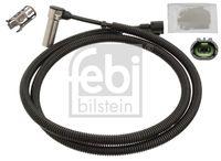 FEBI BILSTEIN 106479 - Número de conexiones: 2<br>Resistencia [Ohm]: 1185<br>Lado de montaje: Eje delantero, izquierda<br>Lado de montaje: Eje delantero, derecha<br>Longitud de cable [mm]: 1370<br>Peso [kg]: 0,140<br>Artículo complementario/Información complementaria: con casquillo<br>para OE N°: 50 10 143 006<br>Artículo complementario/Información complementaria: con grasa<br>