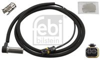 FEBI BILSTEIN 107660 - Referencia artículo par: 107660<br>Número de conexiones: 2<br>Resistencia [Ohm]: 1800<br>Lado de montaje: Eje delantero, izquierda<br>Longitud de cable [mm]: 1470<br>Peso [kg]: 0,106<br>Artículo complementario/Información complementaria: con casquillo<br>Artículo complementario/Información complementaria: con grasa<br>