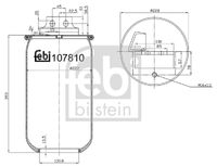 FEBI BILSTEIN 107810 - Fuelle, suspensión neumática