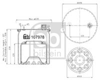 FEBI BILSTEIN 107978 - Fuelle, suspensión neumática