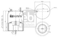 FEBI BILSTEIN 107979 - Fuelle, suspensión neumática