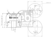 FEBI BILSTEIN 108854 - Altura [mm]: 112<br>Diámetro exterior [mm]: 92<br>Diámetro exterior [mm]: 20<br>Peso [kg]: 0,47<br>