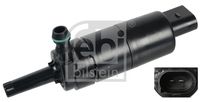 FEBI BILSTEIN 108945 - Equipamiento de vehículo: para vehículos con limpiaparabrisas trasero<br>Tipo de bomba: Bomba doble<br>Número de conexiones: 2<br>Lado de montaje: delante<br>Peso [kg]: 0,102<br>