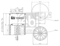 FEBI BILSTEIN 109088 - Fuelle, suspensión neumática