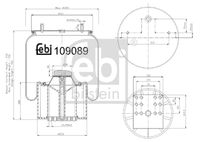 FEBI BILSTEIN 109089 - Fuelle, suspensión neumática