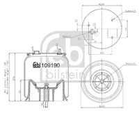 FEBI BILSTEIN 109190 - Fuelle, suspensión neumática