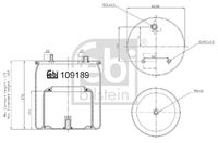 FEBI BILSTEIN 109189 - Fuelle, suspensión neumática