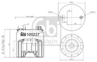 FEBI BILSTEIN 109227 - Fuelle, suspensión neumática