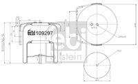 FEBI BILSTEIN 109297 - Fuelle, suspensión neumática