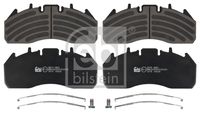 FEBI BILSTEIN 16778 - Longitud [mm]: 249,5<br>Ancho [mm]: 109,7<br>Homologación: ECE R90 Approved<br>Lado de montaje: Eje delantero<br>Lado de montaje: Eje trasero<br>Espesor/grosor 1 [mm]: 29<br>Contacto avisador de desgaste: con contacto avisador de desgaste<br>Peso [kg]: 10,9<br>Artículo complementario / información complementaria 2: con material de fijación<br>