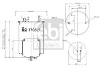 FEBI BILSTEIN 170821 - Fuelle, suspensión neumática