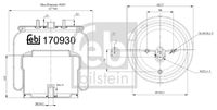 FEBI BILSTEIN 170930 - Fuelle, suspensión neumática