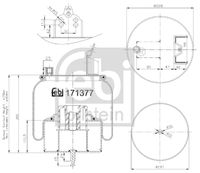 FEBI BILSTEIN 171377 - Fuelle, suspensión neumática