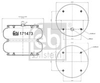 FEBI BILSTEIN 171473 - Fuelle, suspensión neumática