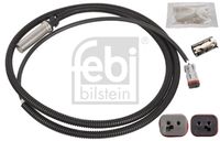 FEBI BILSTEIN 172040 - Número de conexiones: 2<br>Resistencia [Ohm]: 1250<br>Lado de montaje: Eje trasero izquierda<br>Lado de montaje: Eje trasero, derecha<br>Longitud de cable [mm]: 3030<br>Peso [kg]: 0,199<br>Artículo complementario/Información complementaria: con casquillo<br>Artículo complementario/Información complementaria: con grasa<br>