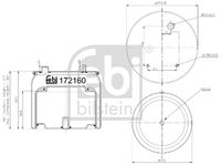 FEBI BILSTEIN 172160 - Fuelle, suspensión neumática