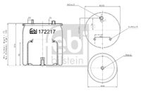 FEBI BILSTEIN 172217 - Fuelle, suspensión neumática