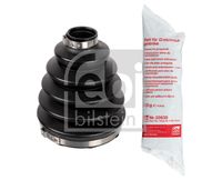 FEBI BILSTEIN 172965 - Código de motor: DAVA<br>Tipo de articulación: Junta trípode<br>Longitud [mm]: 120<br>Material: Termoplástico<br>Lado de montaje: Eje delantero, izquierda<br>Lado de montaje: lado de engranaje<br>Lado de montaje: Eje delantero, derecha<br>Diám. int. 1 [mm]: 31<br>Peso [kg]: 0,249<br>Diám. int. 2[mm]: 86<br>