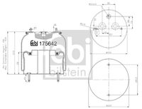 FEBI BILSTEIN 175642 - Fuelle, suspensión neumática