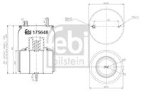 FEBI BILSTEIN 175648 - Fuelle, suspensión neumática