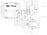 FEBI BILSTEIN 176581 - Fuelle, suspensión neumática