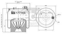 FEBI BILSTEIN 177168 - Fuelle, suspensión neumática