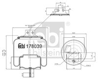 FEBI BILSTEIN 178039 - Fuelle, suspensión neumática