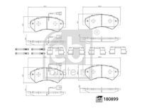 FEBI BILSTEIN 177451 - no para carga útil [kg]: 2000<br>Longitud [mm]: 136,8<br>Ancho [mm]: 48,9<br>Homologación: ECE R90 Approved<br>Artículo complementario / información complementaria 2: Chapa antichirridos<br>Artículo complementario / información complementaria 2: con tornillos pinza freno<br>Lado de montaje: Eje trasero<br>Espesor/grosor 1 [mm]: 18,2<br>Contacto avisador de desgaste: con contacto avisador de desgaste<br>Peso [kg]: 1,496<br>Artículo complementario / información complementaria 2: con material de fijación<br>