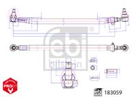 FEBI BILSTEIN 177926 - Longitud [mm]: 1689<br>ajustable: ajustable a ambos lados<br>Tamaño de rosca interior: M30 x 1,5 RHT<br>Tamaño de rosca interior: M30 x 1,5 LHT<br>Tamaño de rosca exterior: M24 x 1,5<br>Medida cónica [mm]: 32<br>Lado de montaje: Eje delantero<br>Diámetro de tubo [mm]: 42<br>Peso [kg]: 13,4<br>Artículo complementario / información complementaria 2: con tuerca almenada rebajada<br>