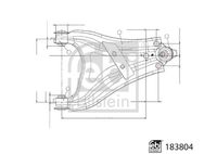 FEBI BILSTEIN 106711 - Barra oscilante, suspensión de ruedas