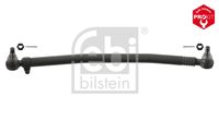 FEBI BILSTEIN 18410 - Longitud [mm]: 908<br>ajustable: ajustable en un lado<br>Tamaño de rosca exterior: M20 x 1,5<br>Medida cónica [mm]: 28,6<br>Barra / Montante: Barra de empuje<br>Lado de montaje: Eje delantero<br>Diámetro de tubo [mm]: 52<br>Peso [kg]: 9,700<br>Artículo complementario / información complementaria 2: con tuerca almenada rebajada<br>