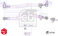 FEBI BILSTEIN 178497 - Garantía: 2 años de garantía<br>peso [g]: 6440<br>Longitud [mm]: 563<br>para OE N°: 21252480<br>Barra / Montante: Barra de empuje<br>