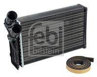 FEBI BILSTEIN 19323 - Longitud de red [mm]: 234<br>Ancho de red [mm]: 158<br>Profundidad de red [mm]: 42<br>Artículo complementario/Información complementaria: con tubo<br>Material aletas refrigeradoras: Aluminio<br>Tipo radiador: Aletas refrigeración unidas mecánicamente<br>Material depósitos de agua (radiador): Plástico<br>