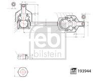 FEBEST 2123CA2F - Travesaños/barras, estabilizador