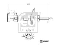 BREMSI SA0559 - Lado de montaje: Eje delantero, izquierda<br>Sistema de amortiguadores: Bitubular<br>Tipo de amortiguador: Presión de gas<br>Tipo de amortiguador: Columna de amortiguador<br>Tipo de sujeción de amortiguador: Espiga arriba<br>Referencia artículo par: SA0559<br>