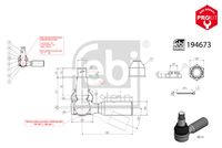 FEBI BILSTEIN 178272 - Rótula barra de acoplamiento - ProKit