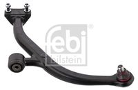 FEBI BILSTEIN 19731 - Suspensión: para vehículos con chasis estándar<br>Referencia artículo par: 15977<br>Material: Fundición de acero<br>Tipo de dirección: Brazo oscilante transversal<br>Lado de montaje: debajo<br>Lado de montaje: Eje delantero, derecha<br>Peso [kg]: 3,200<br>Artículo complementario / información complementaria 2: con rótula de suspensión/carga<br>Artículo complementario/Información complementaria: con rodamientos con goma<br>Artículo complementario/Información complementaria: con soportes<br>