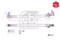 FEBI BILSTEIN 18411 - Longitud [mm]: 871<br>Diámetro exterior [mm]: 42<br>Tamaño de rosca exterior: M20 x 1,5<br>Tamaño de rosca exterior: M30 x 1,5<br>Vehículo con dirección a la izquierda / derecha: para vehic. dirección izquierda<br>Medida cónica [mm]: 26<br>Barra / Montante: Barra de empuje<br>Diámetro de tubo [mm]: 42<br>Peso [kg]: 7,2<br>Artículo complementario/Información complementaria: con tuercas de corona y pasadores de aleta<br>