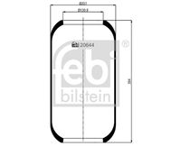 FEBI BILSTEIN 20644 - Altura [mm]: 112<br>Diámetro exterior [mm]: 92<br>Diámetro exterior [mm]: 20<br>Peso [kg]: 0,47<br>