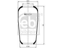 FEBI BILSTEIN 20720 - Espesor [mm]: 176<br>Espesor [mm]: 603<br>Diámetro exterior [mm]: 240<br>Diámetro exterior [mm]: 225<br>Tamaño de rosca exterior: M16 x 1,5<br>Tamaño de rosca exterior: M10 x 1,5<br>Tamaño de rosca exterior: M24 x 1,5<br>Tamaño de rosca exterior: M14 x 2<br>Lado de montaje: Eje trasero<br>Peso [kg]: 10,2<br>Artículo complementario/Información complementaria: con pistón<br>Artículo complementario/Información complementaria: con biela<br>Material, pistones de rodamiento: Acero<br>