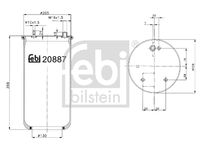 FEBI BILSTEIN 20887 - Fuelle, suspensión neumática