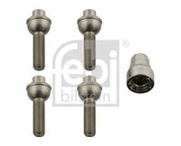 FEBI BILSTEIN 28452 - Longitud [mm]: 49<br>Diámetro exterior [mm]: 23,9<br>Tamaño de rosca exterior: M12 x 1,5<br>Long. de rosca [mm]: 24<br>Calidad/Clase: 8.8<br>Ancho de llave: 17<br>Ancho de llave: 19<br>Fijación de las ruedas: Collar esférico A/G<br>Material: Acero<br>Superficie: cromado<br>Long. tornillo bajo cabeza [mm]: 25<br>Lado de montaje: Eje delantero<br>Lado de montaje: Eje trasero<br>Peso [kg]: 0,45<br>con cerrojo: cerrable<br>