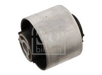 FEBI BILSTEIN 29568 - Suspensión: para vehículos con chasis estándar<br>Referencia artículo par: 27069<br>Ancho [mm]: 170<br>Espesor [mm]: 50<br>Diámetro exterior [mm]: 79<br>Material: Aluminio<br>Lado de montaje: Eje delantero, derecha<br>Lado de montaje: debajo<br>Lado de montaje: posterior<br>Peso [kg]: 0,635<br>Artículo complementario/Información complementaria: con soporte<br>