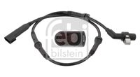 FEBI BILSTEIN 31027 - Lado de montaje: Eje delantero<br>Longitud de cable [mm]: 720<br>Tipo de sensor: inductivo<br>Número de enchufes de contacto: 2<br>Artículo complementario / información complementaria 2: con cable<br>corresponde al color de la pieza original: blanco<br>