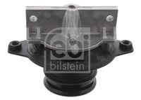 FEBI BILSTEIN 33392 - Equipamiento de vehículo: para vehículos sin toma de fuerza<br>Longitud [mm]: 130<br>Ancho [mm]: 74<br>Espesor [mm]: 65<br>Lado de montaje: posterior<br>Tipo de cojinetes: Rodamiento de caucho-metal<br>Peso [kg]: 0,53<br>