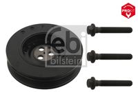 FEBI BILSTEIN 33673 - Código de motor: QJBC<br>Diámetro exterior [mm]: 167,2<br>Material: Caucho/metal<br>Número de orificios: 3<br>Número de nervaduras: 5<br>Peso [kg]: 2,420<br>Parámetro: 6PK<br>